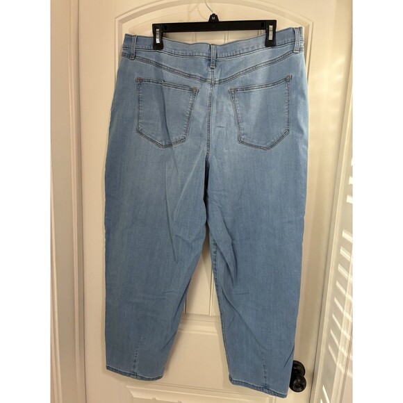 Sonoma Goods For Life Baggy Jeans Denim Women's Size 16 Lightwash - Picture 2 of 2